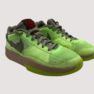 Nike Ja 1 Low Halloween Zombie Shoes FV6097-300 Sneakers Youth Sz 4.5Y Neon Lime